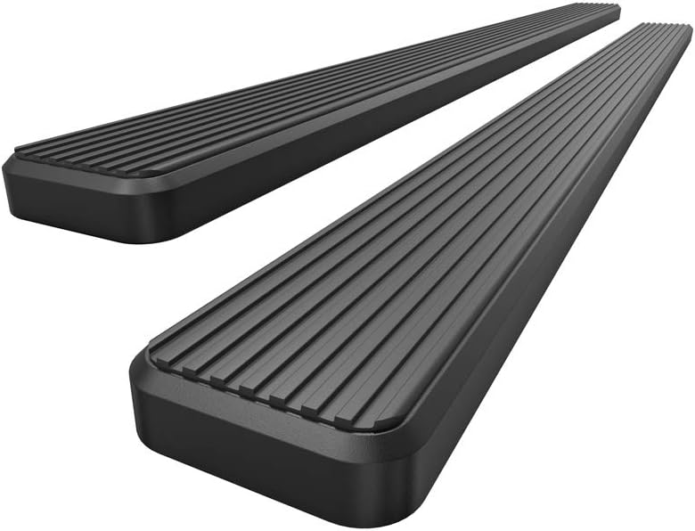 iBoard Estribos para 2007-2017 Chevy SilveradoGMC Sierra con cabina extendida, Negro