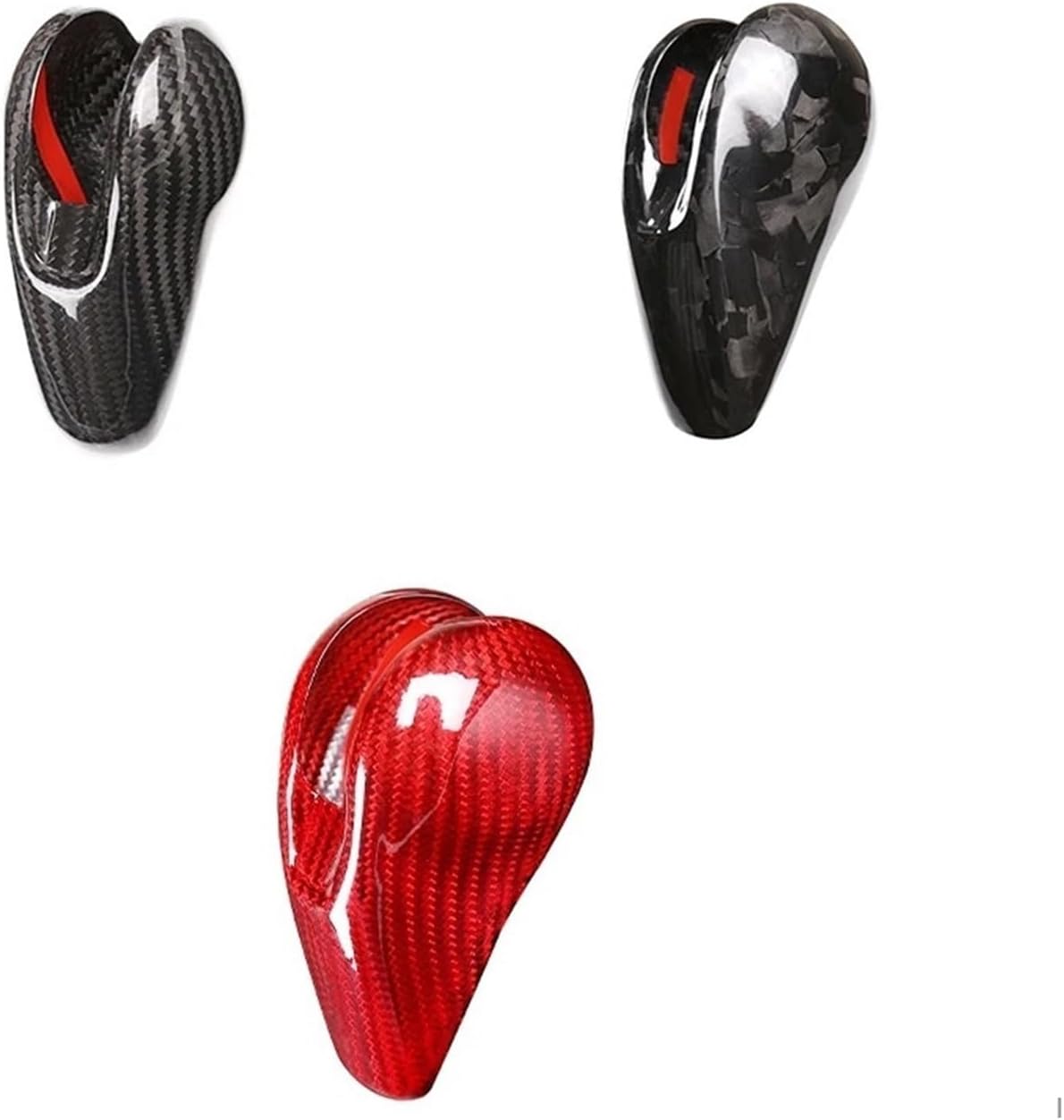 Funda de fibra de carbono real para el cabezal de cambio de marchas, compatible con MACAN 718 911, Panamera Cayman Boxster 2009-2021, accesorios de