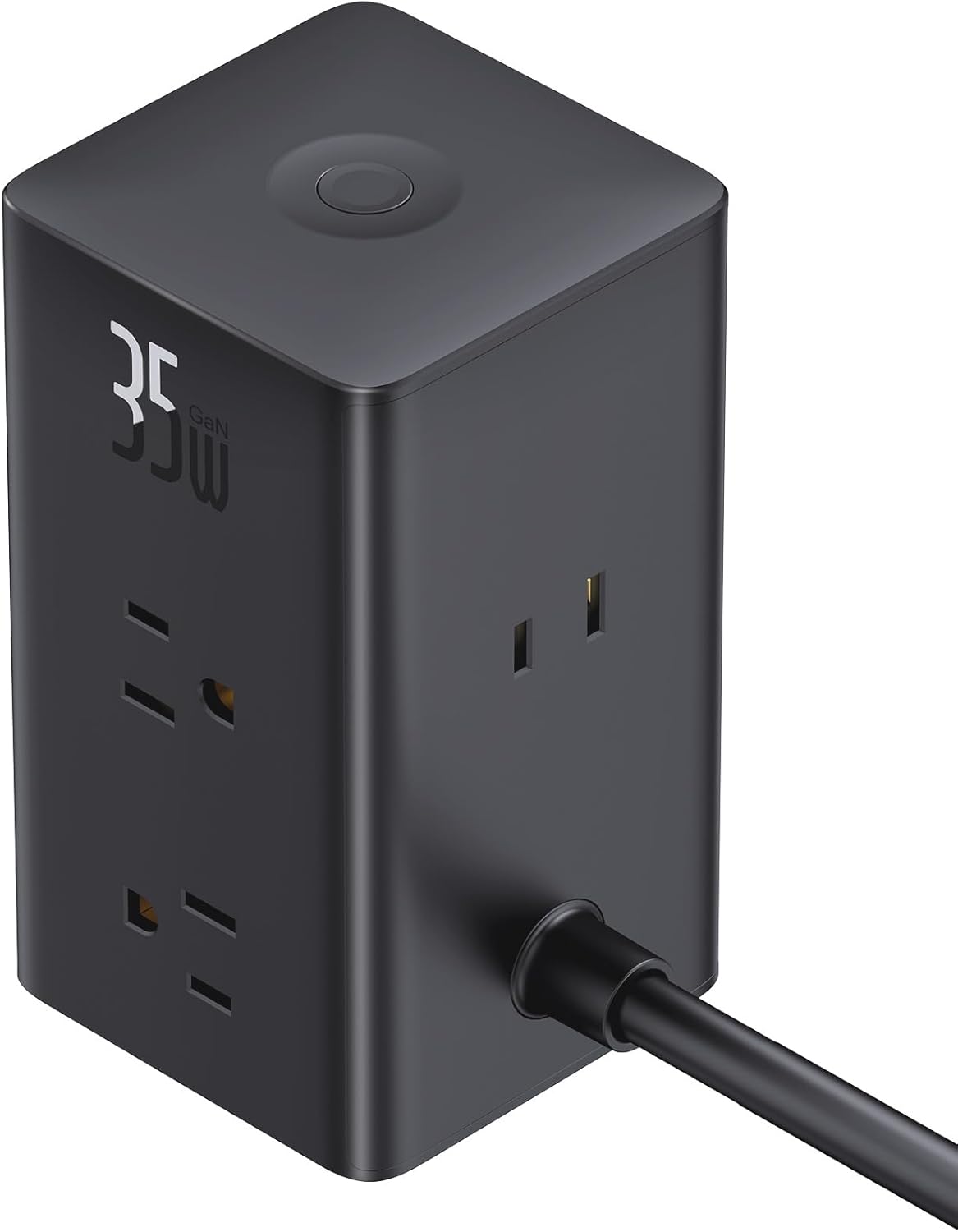 Baseus Estación de carga de escritorio 10 en 1 con regleta de alimentación de 35 W, protector de sobretensiones, carga rápida para iPhone, iPad,
