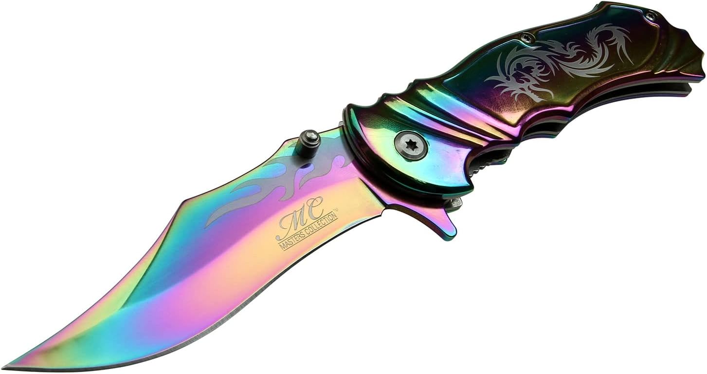 MASTER USA Masters Collection MC-A003 Series Fantasy Spring Assist – Cuchillo plegable, 4.5 pulgadas cerrado