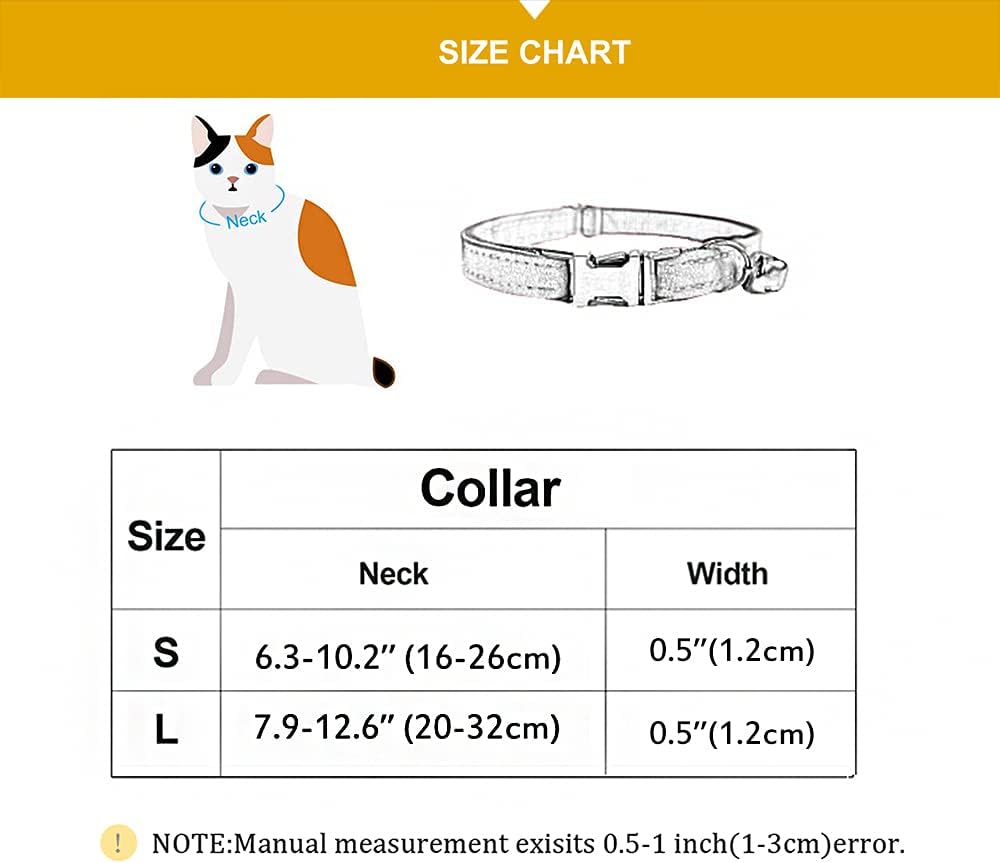 Collar de gato personalizado con nombre, número de teléfono grabado, personalizado con campana para perros pequeños, cachorros, gatitos
