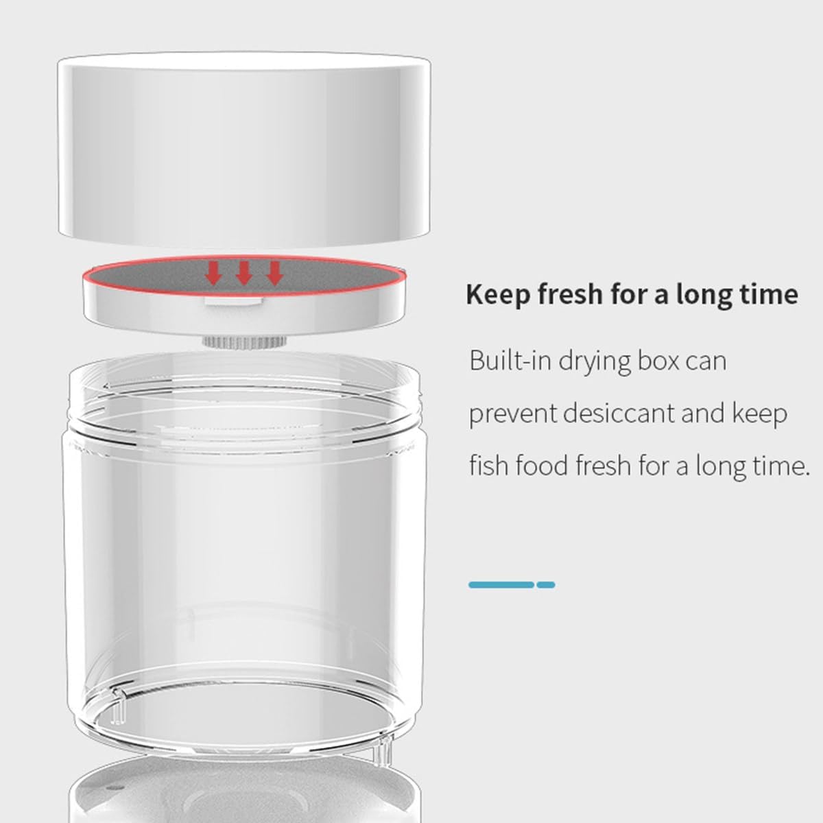 Alimentador automático de peces para acuario, dispensador automático de alimentos para peces recargable para pecera, temporizador de alimentador de
