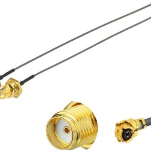 Superbat Cable coaxial de baja pérdida de 6 pulgadas U.flIPEX Mini PCI a SMA hembra para enrutadores inalámbricos, mini tarjetas PCI, extensión de Superbat Cable coaxial de baja pérdida de 6 pulgadas U.flIPEX Mini PCI a SMA hembra para enrutadores inalámbricos, mini tarjetas PCI, extensión de