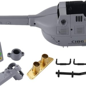 C186 – Juego de cubierta de carcasa para C186 C-186 RC helicóptero avión drone piezas de repuesto accesorios de actualización, 1 C186 – Juego de cubierta de carcasa para C186 C-186 RC helicóptero avión drone piezas de repuesto accesorios de actualización, 1