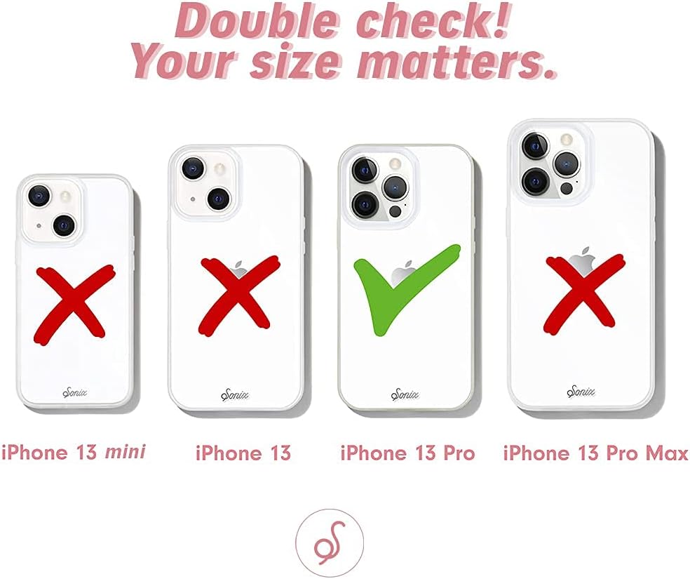 Sonix – Funda con té de perlas para iPhone 13 Pro probada en caídas de 10pies, Funda protectora transparente bonita con té con burbujas para Apple