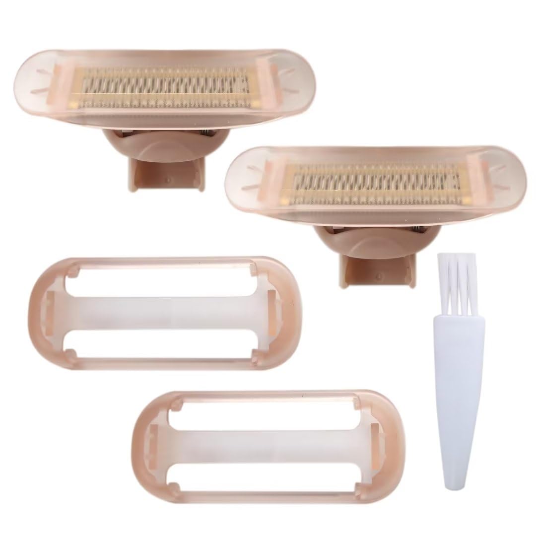 2 cabezales de repuesto para removedor de pelo, compatibles con afeitadora Finishing Touch para mujeres, cabezales de repuesto de maquinilla de