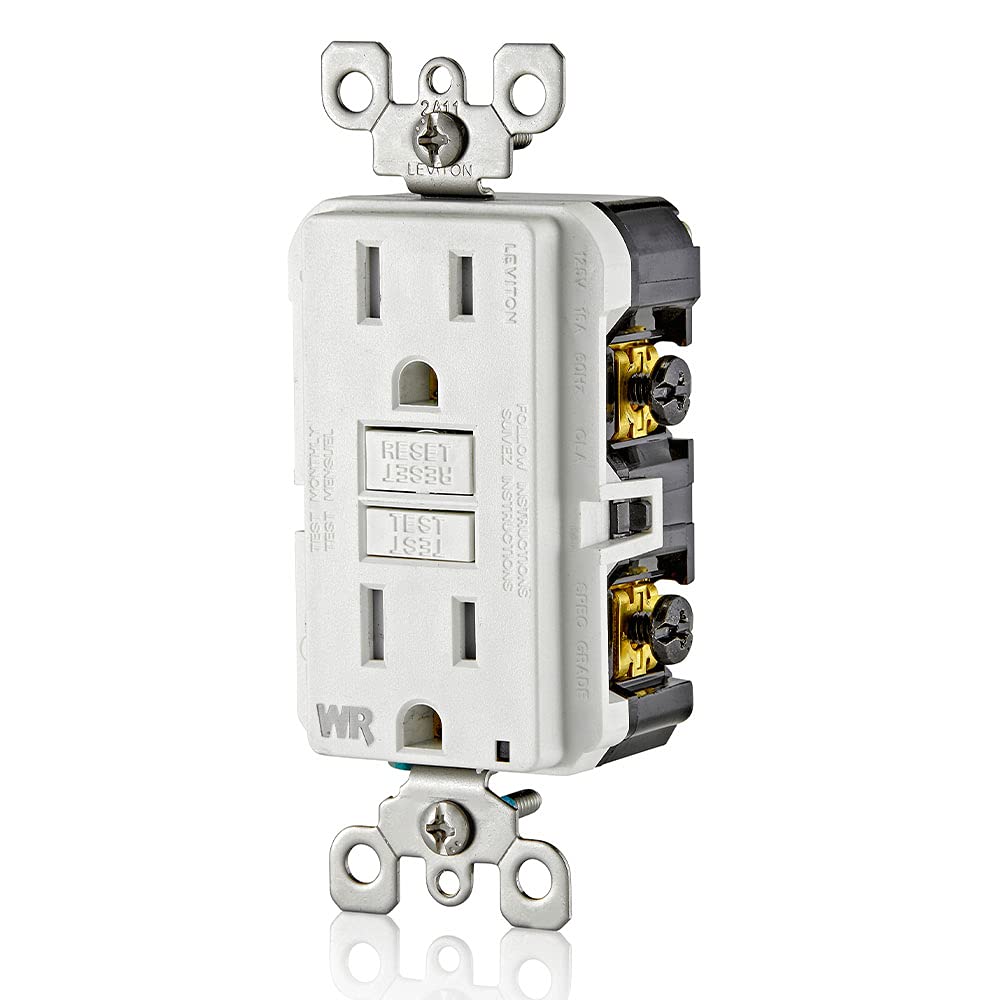 Leviton SmartlockPro receptáculo resistente al clima, comprobación automática, con guía de luz e indicador LED, GIDDS-2493466