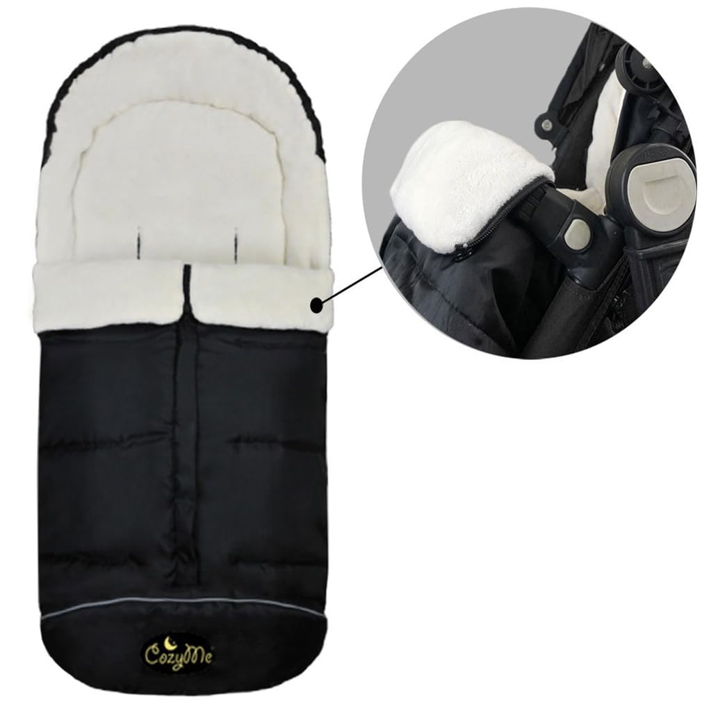 Saco de dormir universal para cochecito de invierno 3 en 1, saco de dormir para niños pequeños, saco de dormir impermeable, longitud  altura