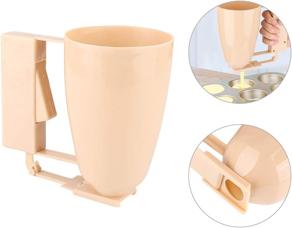 Dispensador de masa para panqueques, dispensador de ABS fácil de limpiar para pasteles, accesorio de cocina sin esfuerzo para el hogar, waffles,