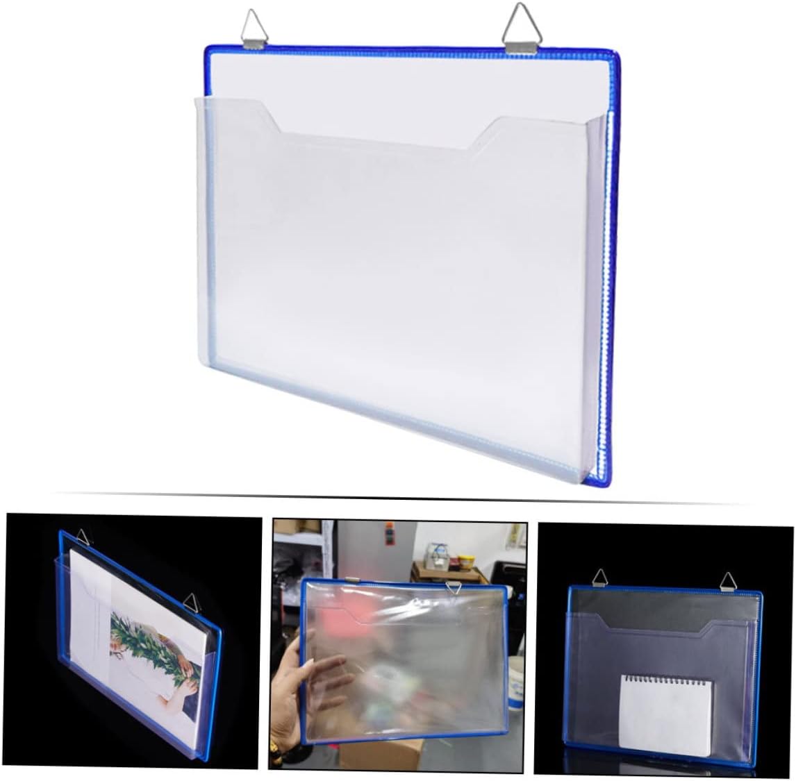 BESTOYARD Bolsa de almacenamiento de archivos, carpeta de archivos de oficina, conveniente bolsa de archivo, soporte para archivos colgantes,