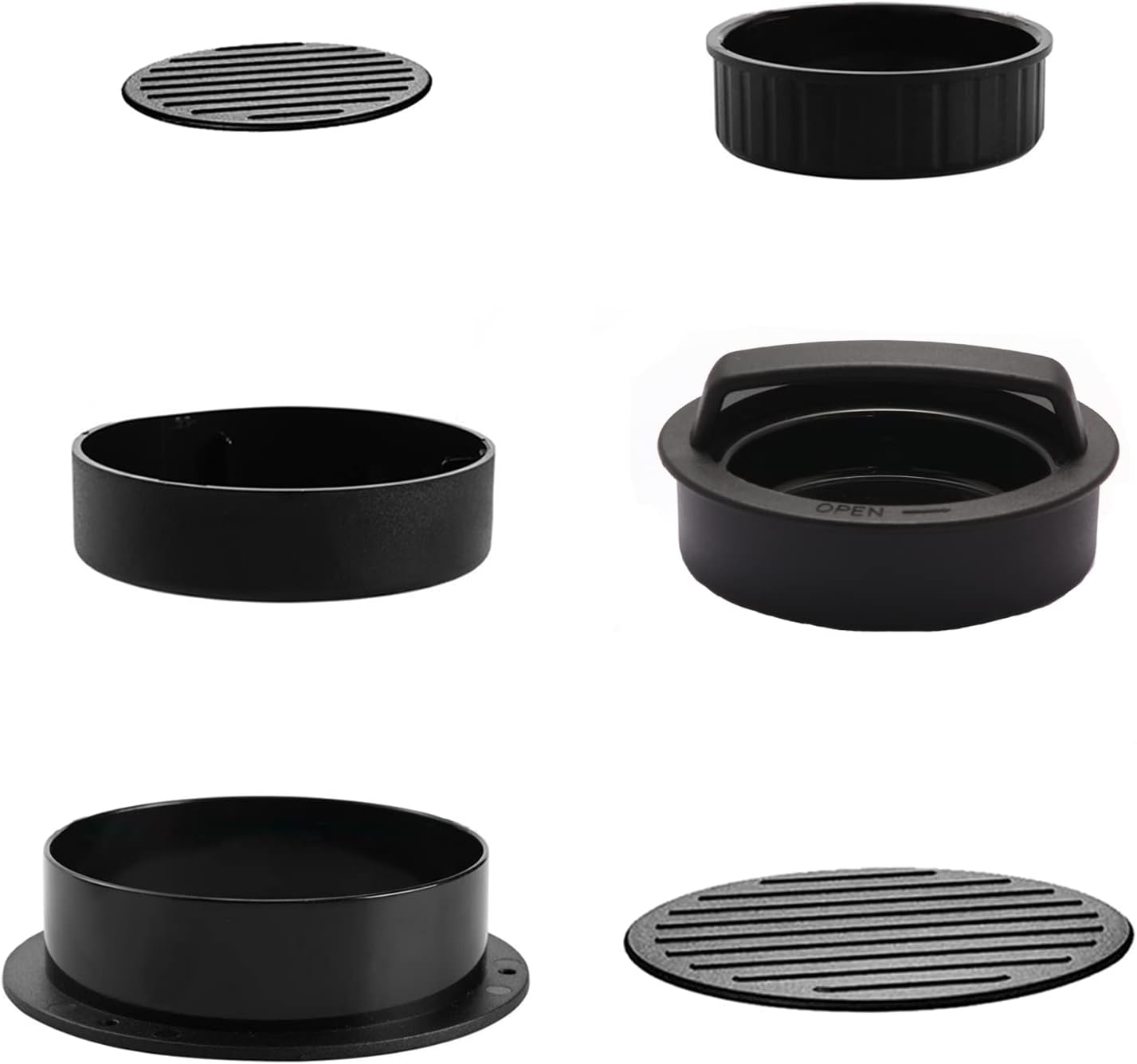 3-In-1 Stuffed Burger Press,Hamburger Press, Non-Stick Easy-to-Clean Kitchen Barbeque Accessory,Used for Stuffing Turkey Beef Vegetarian Patty