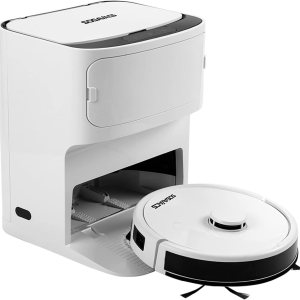 Combo de estación de trapeador robot y aspiradora, autolimpieza 4 en 1, mapeo inteligente, succión fuerte de 2500 Pa, tiempo de ejecución de 170 Combo de estación de trapeador robot y aspiradora, autolimpieza 4 en 1, mapeo inteligente, succión fuerte de 2500 Pa, tiempo de ejecución de 170