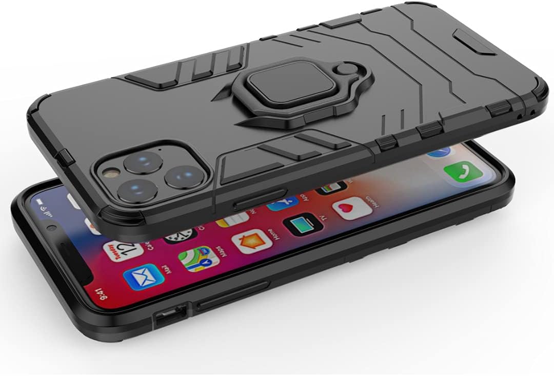 Mizivn Funda para iPhone 15 Pro Max, protección contra caídas de grado militar, TPU a prueba de golpes con anillo de montaje en automóvil, color