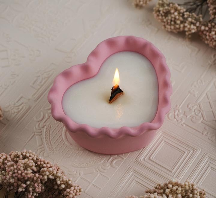 Soporte para hacer velas, moldes de resina en forma de corazón, maceta suculenta, moldes de silicona, molde epoxi para almacenamiento de joyas,