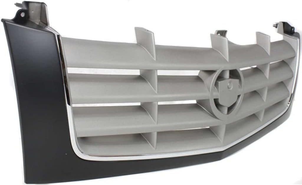 Para Cadillac EscaladeEscalade EXT Grille Assembly 2002 03 04 05 2006  Inserto de barra transversal  Carcasa e inserto pintable  con inserto cromado