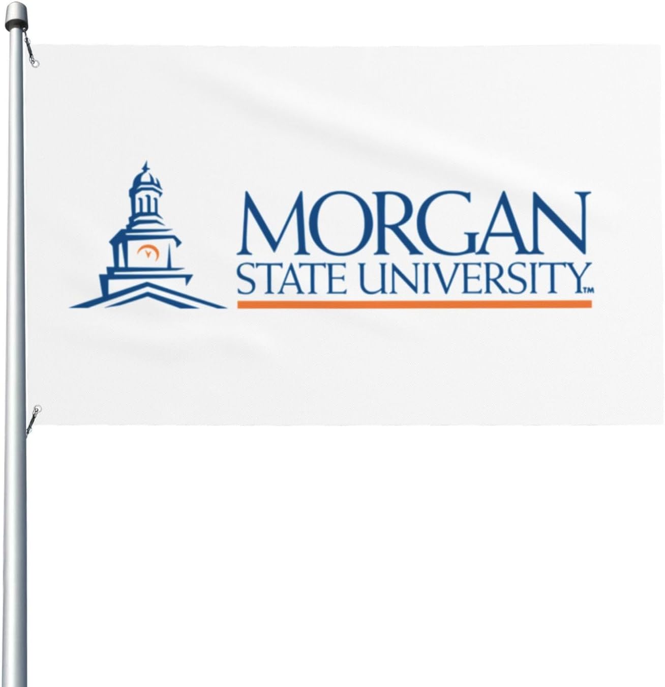 Morgan State University Logo 3 x 5 pies Bandera decorativa para exteriores, bandera de jardín, bandera individual para exteriores