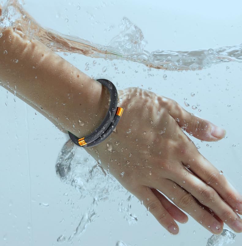 Mosquito Repellent Bracelets 1 Pack, Silicone Mosquito Repellent Bands with 10 Pack Replacement Cores, DEET Free Mosquito Wristbands Safe for Adults