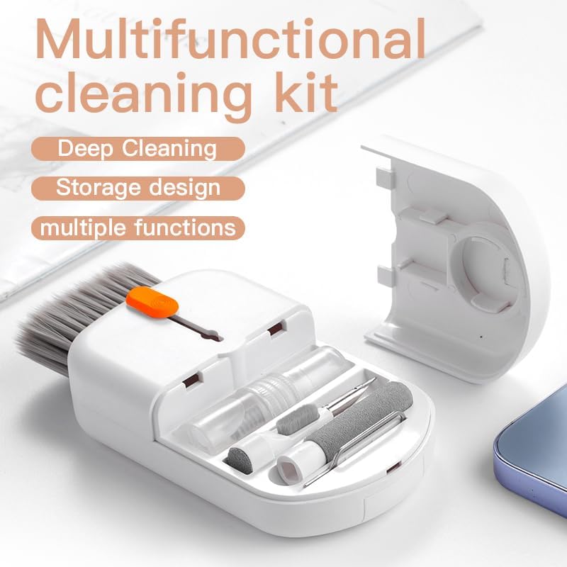 10-in-1 Camera Laptop Phone Cleaner Kit, Computer Screen Keyboard Brush Cleaning Spray for Phone, Pad, Electronic Device Clean Tool for PC Monitor