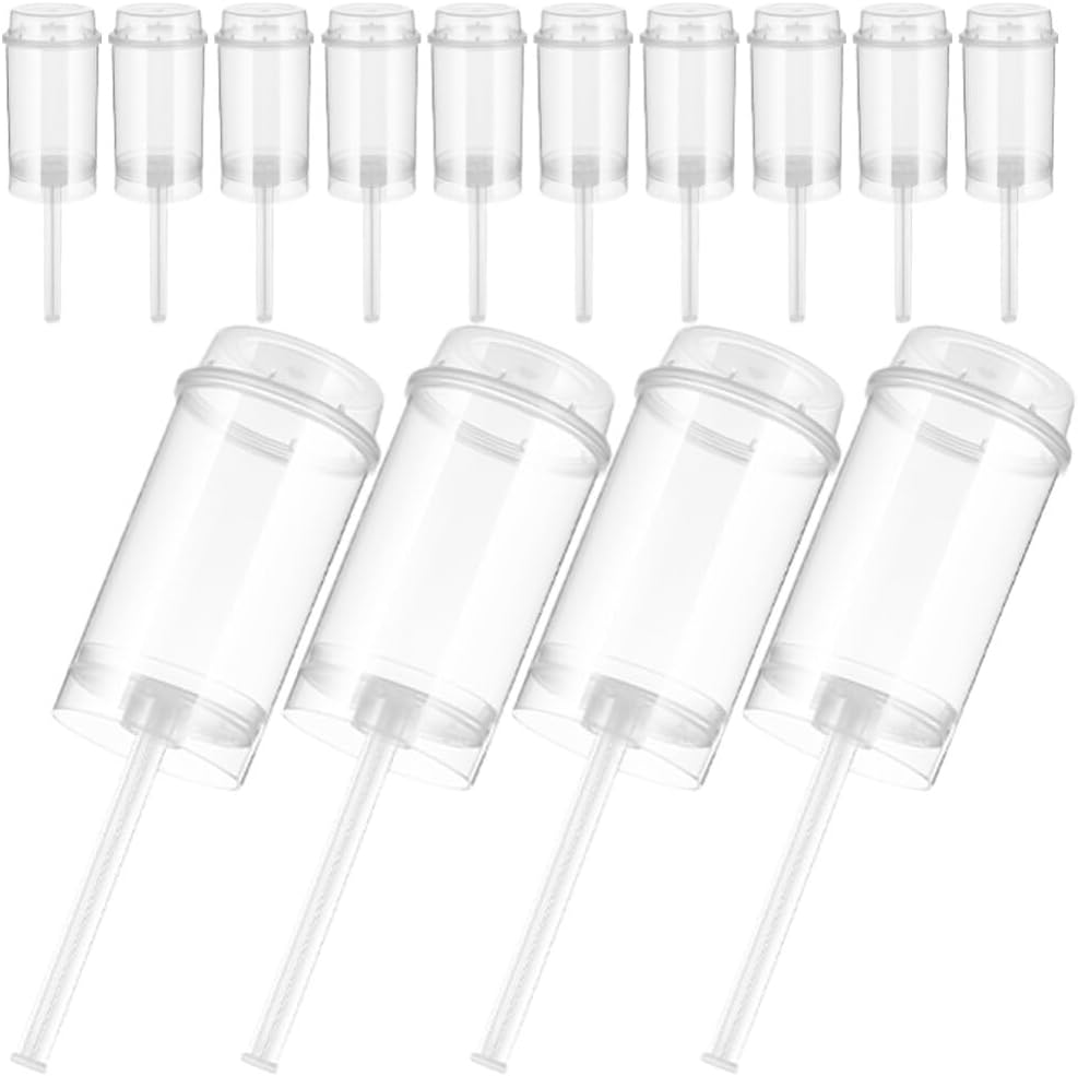 ifundom 20 piezas de pastel empujador de plástico recipientes de cupcake soporte para helado recipientes para cupcakes contenedores de alimentos