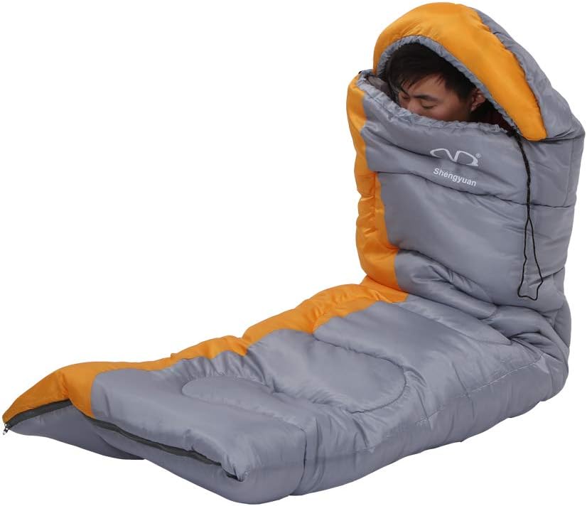 BOSON Saco de dormir para adultos 3 estaciones al aire libre momiasobre ligero portátil para mochilas, camping, senderismo, viajes