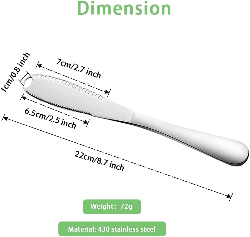 NA – Cuchillo de mantequilla 3 en 1, cuchillo esparcidor de mantequilla para mantequilla fría, una herramienta indispensable para procesar