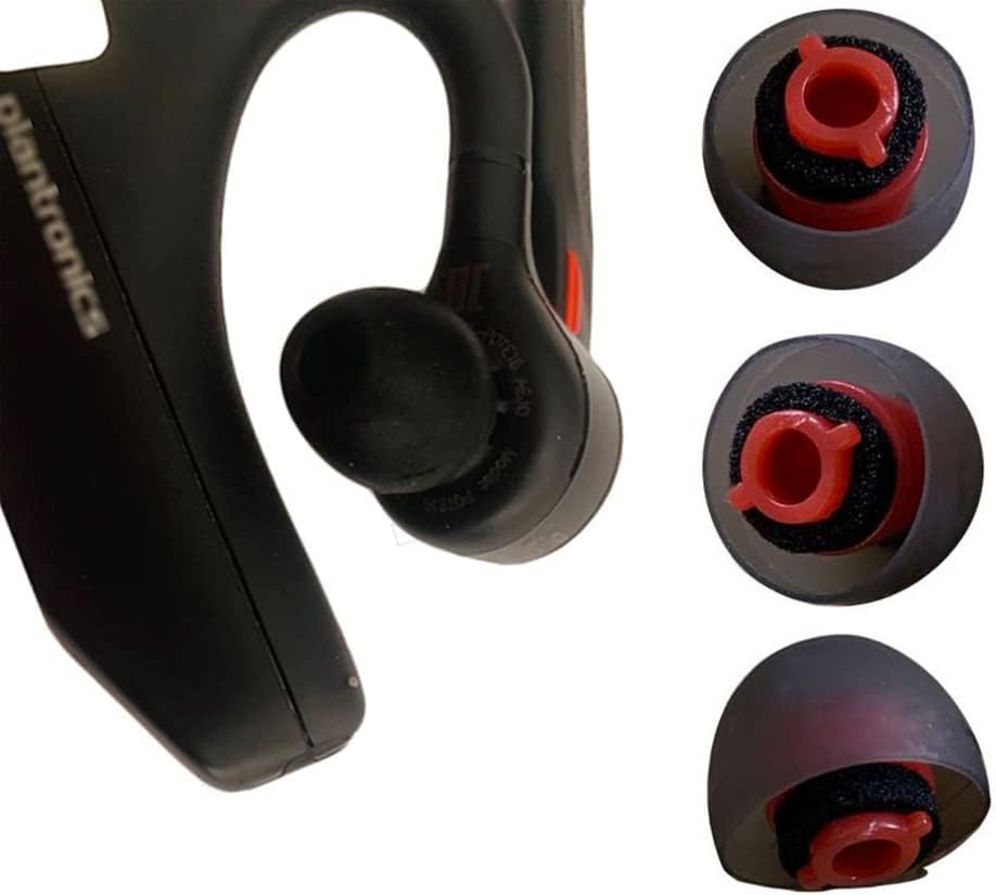 Puntas intrauditivas compatibles con Plantronics Voyager 5200 Voyager Legend Voyager Pro, 3 unidades SML tamaños SML de silicona con aislamiento de