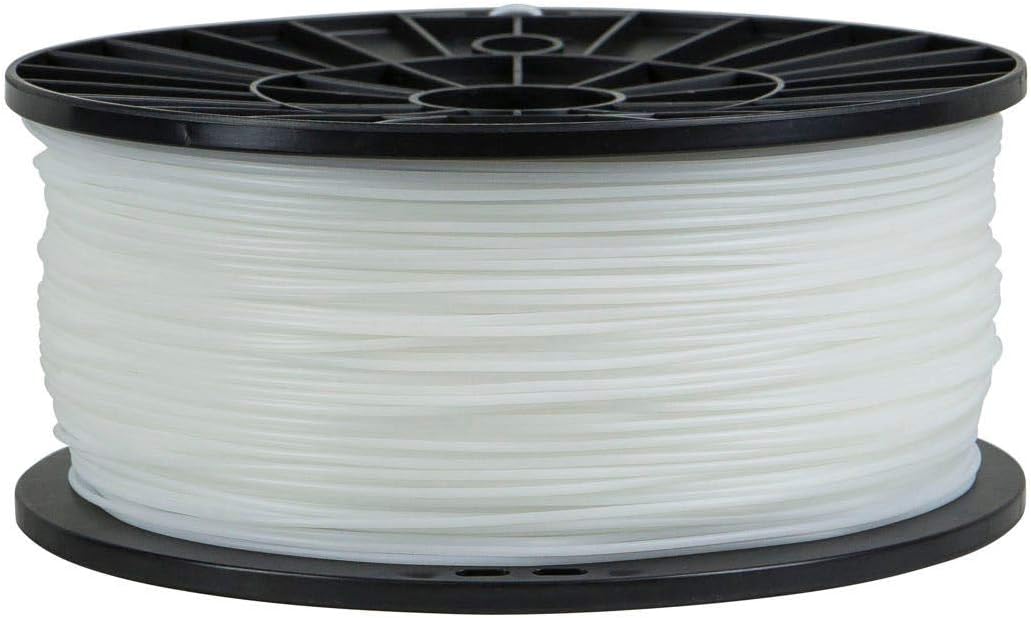 Monoprice Filamento de impresora 3D de alta calidad, 2.2lbsbobina, color blanco, ABS, 0.069in