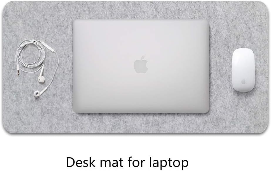 Alfombrilla de mouse extendida para juegos, base de goma antideslizante con paño de fieltro suave, alfombrilla ergonómica gruesa para teclado para