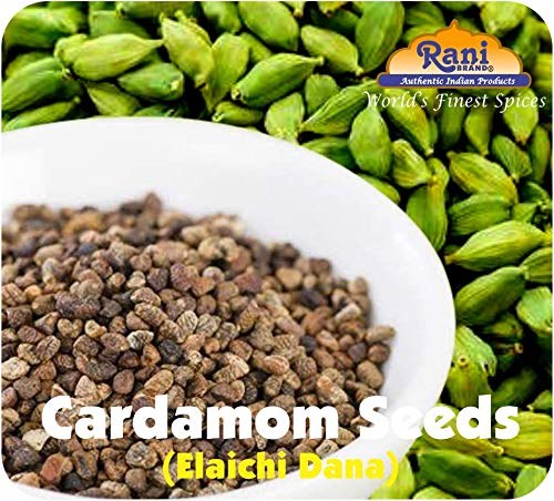 Rani Cardamomo (Elachi) Semillas decorticadas de especias indias 1.4oz (40g)  Todo natural  Vegano  Apto para gluten  Sin OMG  Kosher  Origen indio