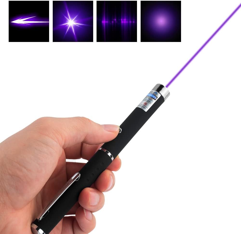 Puntero láser para gatos, perros, mascotas, juguetes interactivos, control remoto de presentación láser, puntero láser de luz roja, verde, morado,