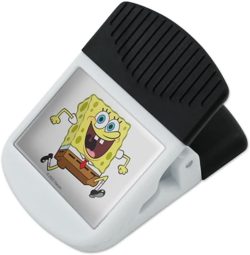 Correr Bob Esponja Frigorífico Imán Magnético Colgante Gancho Nota Snack Clip