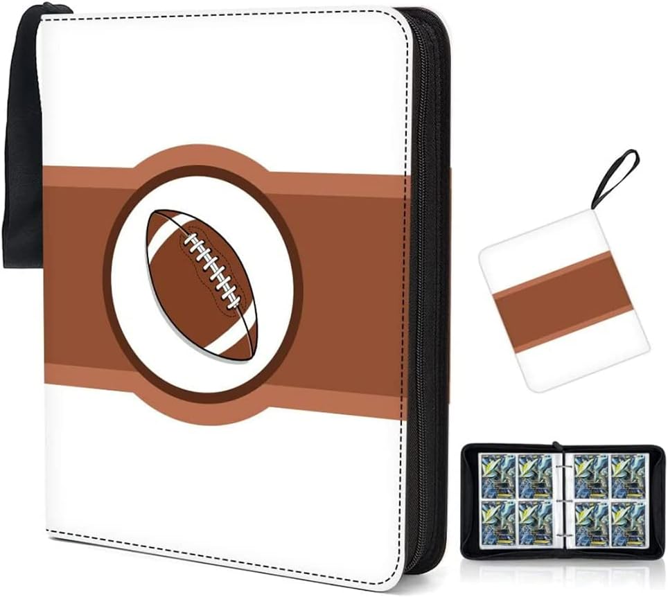 FOME – Carpeta para tarjetas de fútbol con 480 bolsillos, 4 bolsillos, para 480 tarjetas, 3 anillos, expandible para coleccionistas de tarjetas de