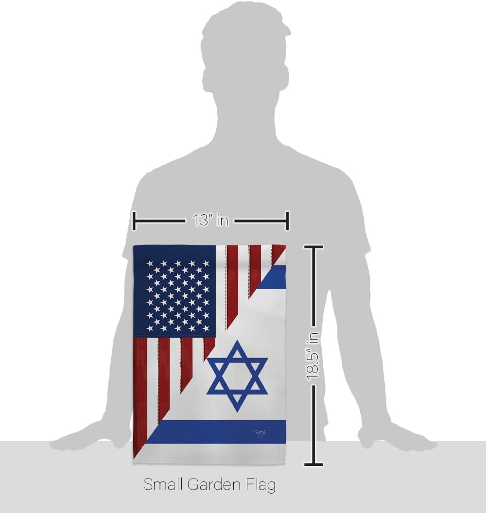 Bandera estadounidense Israelí Bandera de Israel, 2 piezas de pancartas de pared para habitación, patio, césped, jardín, tapiz interior al aire