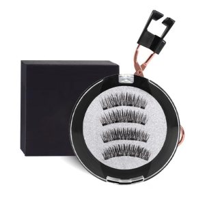 Pestañas postizas, succión magnética, reutilizable, sin fragancia, 1 par, 24P Pestañas postizas, succión magnética, reutilizable, sin fragancia, 1 par, 24P