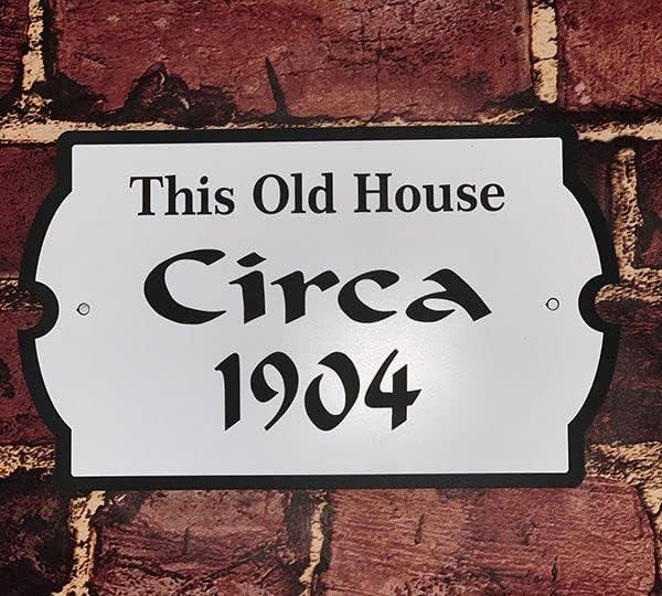 Letrero personalizado con nombre de casa histórico – Placa personalizada Circa # J0157
