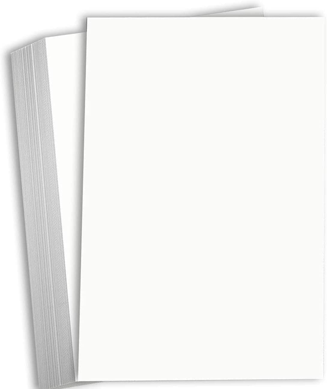 Hamilco Papel de cartulina legal blanco brillante de 8 12″ x 14″ Cartulina de 80 libras, cubierta de 25 unidades