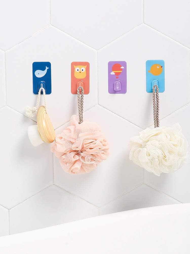 Ganchos de pared para niños, ganchos adhesivos para colgar en la pared para niños, bonitos ganchos de animales de pared, gancho para toallas para