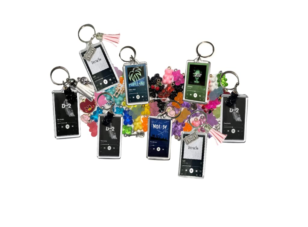 SEVENTEEN  SVT Spotify Song Keychain  CUSTOM Key chain + Add Charm  Carat  KPOP  ALBUM ART  CHARMS  TASSEL