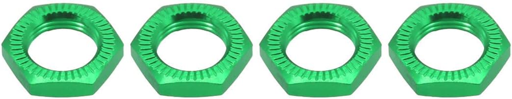 Rosca de tuerca de rueda de aluminio de 0.669 in de 0.039 pulgadas para 17 18 modelo RC ARRMA 6s HSP Redcat Himoto Monster Trucks Off Road Buggy