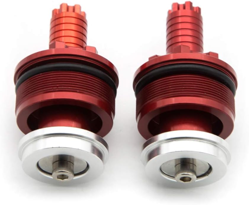 FXCNC – Ajustadores de precarga de motocicleta Pernos de horquilla de aluminio y tornillos compatibles con YZF R3 MT03 2014-2018, YZF R25 MT-25