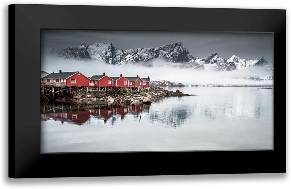 ArtDirect – Yaakobi, Lior 18×11 Black Modern Framed Art Print Titled Lofoten