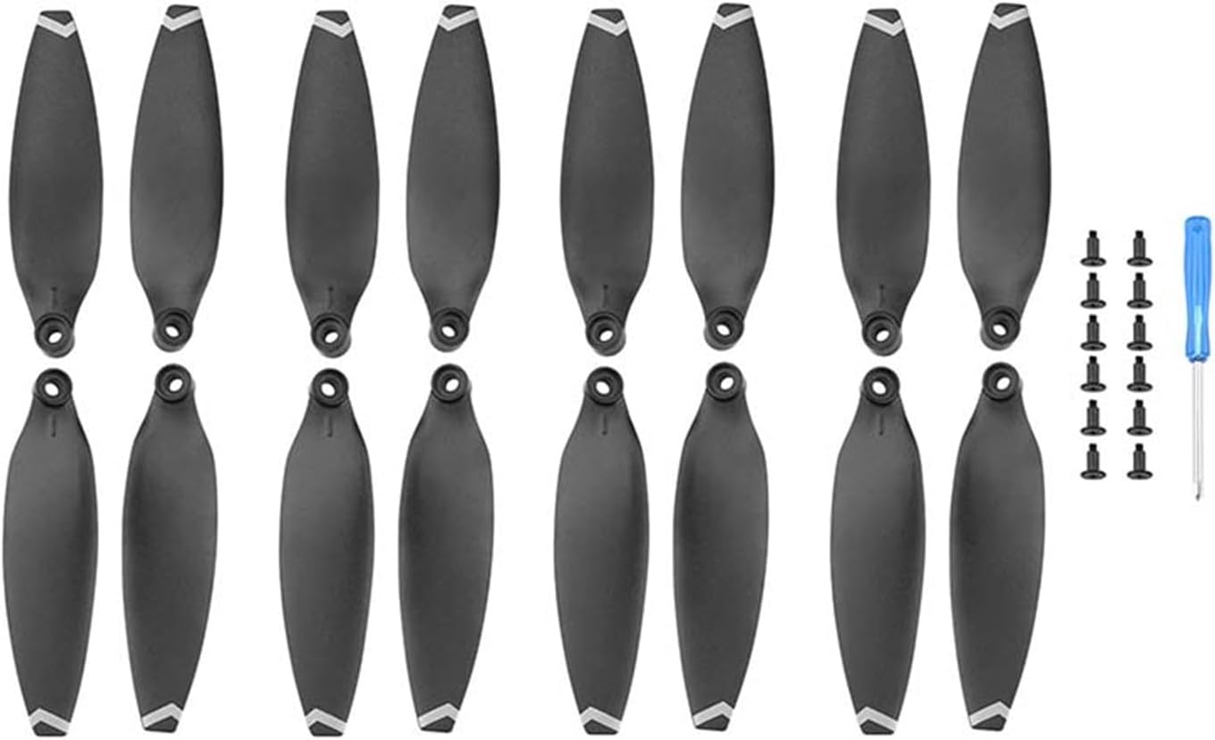 Accesorios de repuesto para drones, accesorios de hélices para FIMI X8 MiniMini V2 Drone plegable y ligero, ventilador de ala (color  borde naranja)