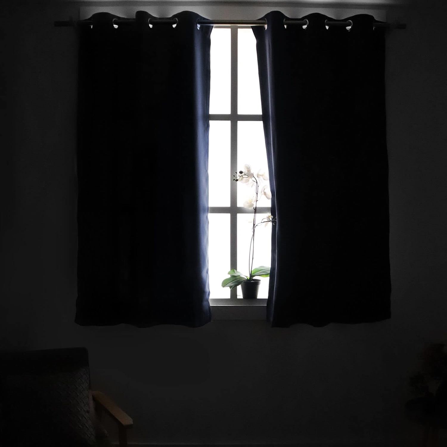 YoungsTex – Cortinas opacas para dormitorio, con aislamiento térmico y ojales, cortinas de oscurecimiento y eliminación de ruido para sala de estar,