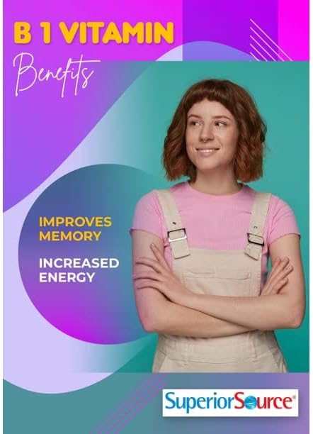 Vitamina B1 (tiamina), 100 mg, tabletas sublinguales de disolución rápida debajo de la lengua, 100 unidades, aumento del metabolismo y producción de