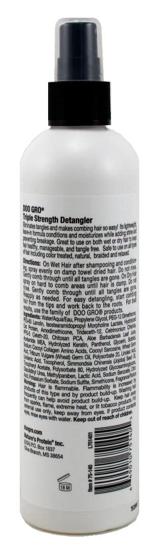 Doo Gro Detangler Triple Strength 10 onzas (10.0 fl oz) (paquete de 2)