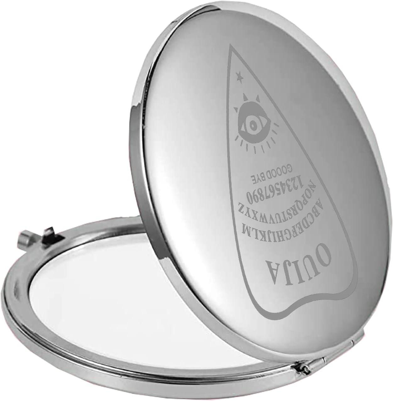 FEELMEM Ouija Espejo de maquillaje compacto regalo Oujia Board Gift Wiccan Jewelry Game Lover Gift Ouija Gamer Jewelry