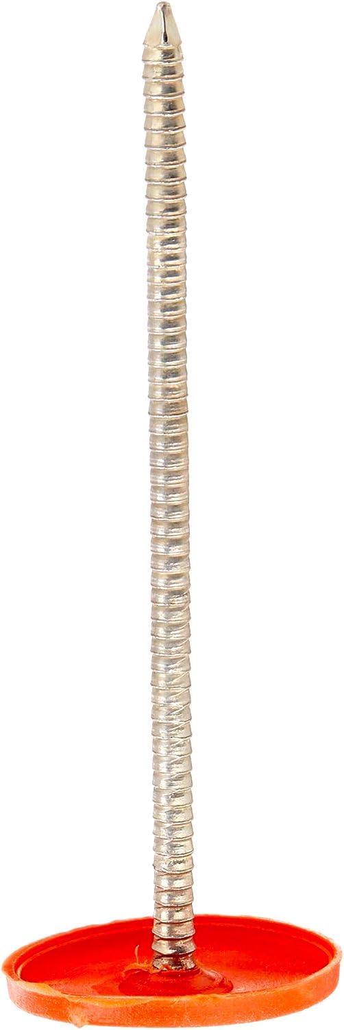 Clavos redondos de plástico para techos de uñas, uñas de papel de alquitrán galvanizado para fijación de envoltura de casa, tablero de espuma,