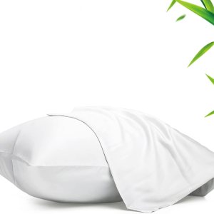 Juego de 2 fundas de almohada refrescantes estándar, rayón derivado de fundas de almohada de bambú, fundas de almohada con cierre de sobre, suaves y Juego de 2 fundas de almohada refrescantes estándar, rayón derivado de fundas de almohada de bambú, fundas de almohada con cierre de sobre, suaves y