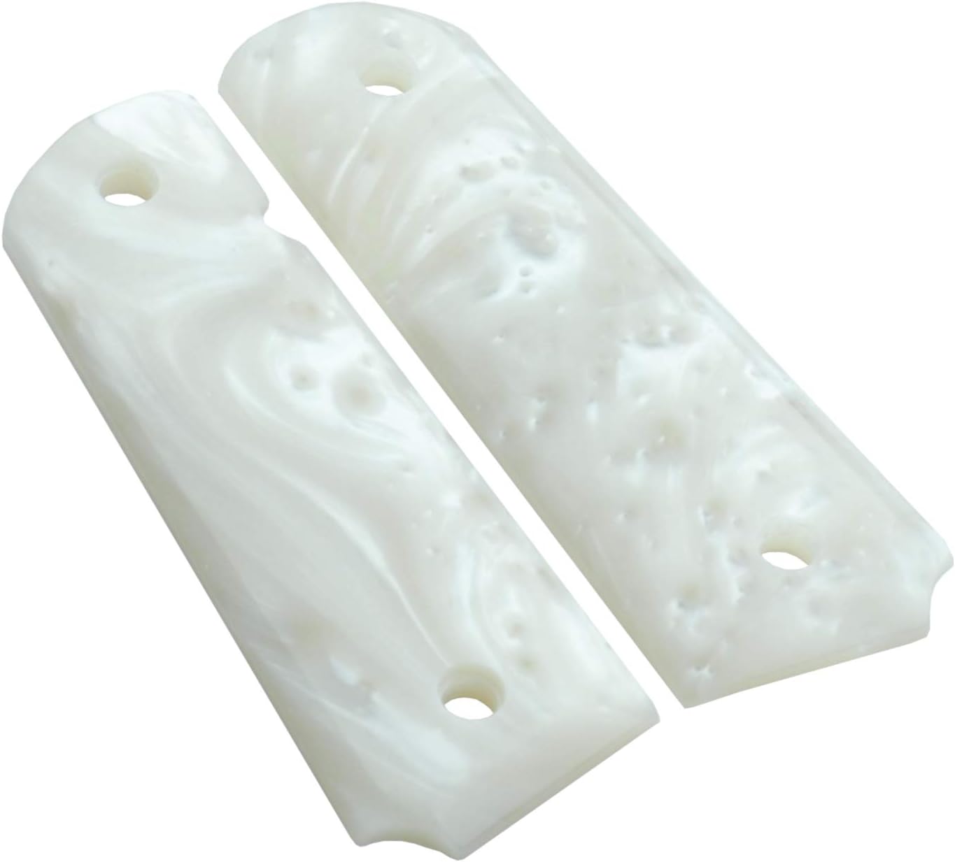 Altamont 1911 Grips – Perla – Tamaño completo 1911 Puños con Ambi Safety se adapta a la mayoría de modelos Commander, Standard & Government 1911 –