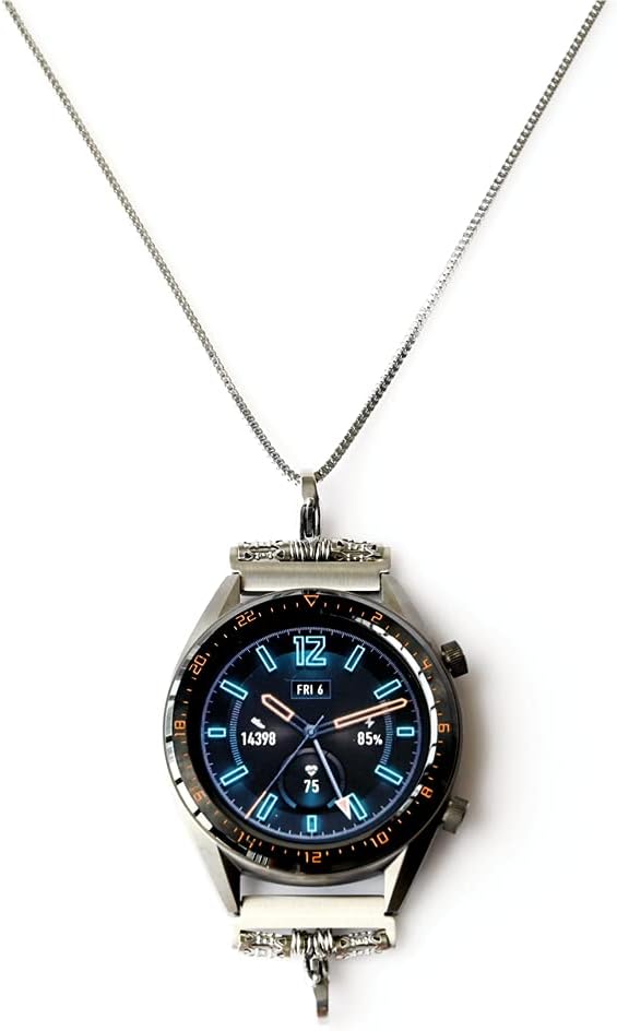 AgeratumWind Collar de acero inoxidable para reloj inteligente